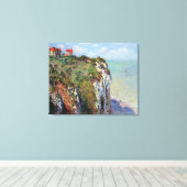 Toile Cliff À Dieppe, par Claude Monet (Insitu (Plancher de Bois))