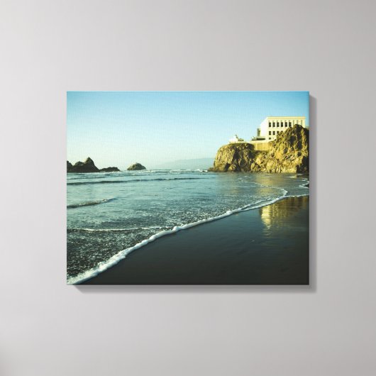 Toile Cliff House, Beach. (Recto)