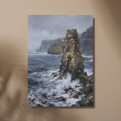 Toile Cliffs of Moher Sea Stack Solitude