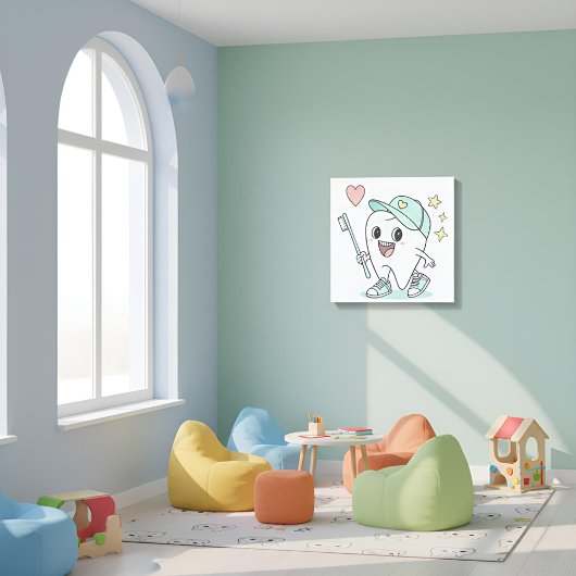Toile Clinique dentaire pour enfants Art