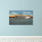 Toile Clinton, IA - Vue de S.S.President (Insitu (Plancher de Bois))