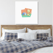 Toile Clipart de chat et de poisson (Insitu(Chambre))
