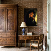 Toile Clique - Regal Afrocentric Portrait Artwork