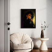 Toile Clique - Regal Afrocentric Portrait Artwork