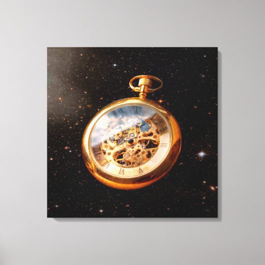 Toile Clocateur - Temps d'espace (Recto)