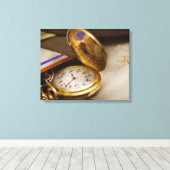 Toile Clock Maker - Le temps n'attend jamais (Insitu (Plancher de Bois))