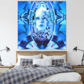 Toile Clockwork bleu (Insitu(Chambre))