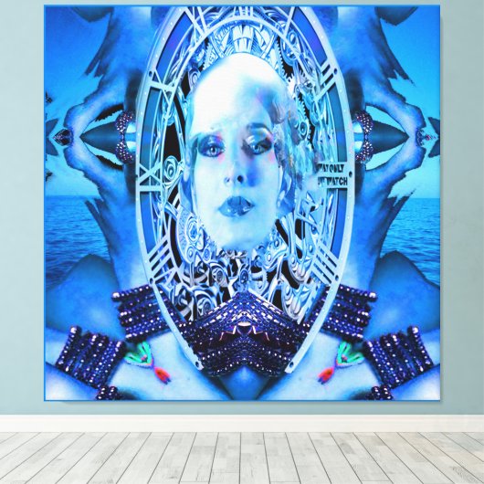 Toile Clockwork bleu (Insitu (Plancher de Bois))