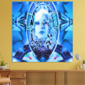 Toile Clockwork bleu (Insitu(Salon))