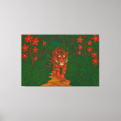 Toile Cloisonne Art Tiger on the Jungle Path (Recto)