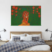 Toile Cloisonne Art Tiger on the Jungle Path (Insitu(Chambre))