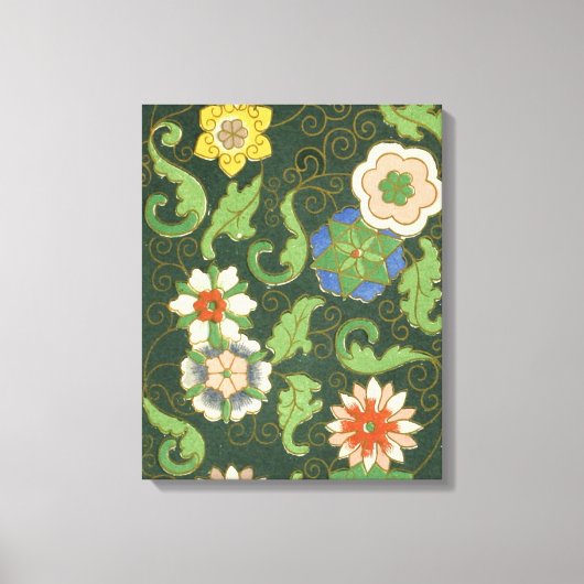 Toile Cloisonne Chine Patter Asiatique Oriental (Recto)