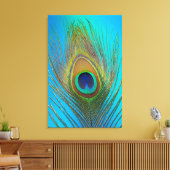 Toile Close up of peacock feather (Insitu(Salon))