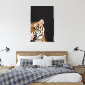 Toile Close up of roaring tiger's face (Insitu(Chambre))