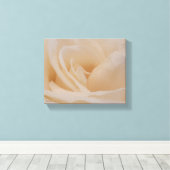 Toile Closeup Rose couleur crème (Insitu (Plancher de Bois))