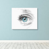 Toile Closeuse oculaire humain (Insitu (Plancher de Bois))