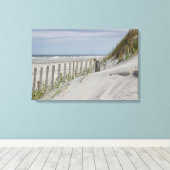 Toile clôture patinée et dunes de sable sur la plage (Insitu (Plancher de Bois))