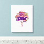 Toile Cloud de balise de l'arbre de vie inspirationnel (Insitu (Plancher de Bois))