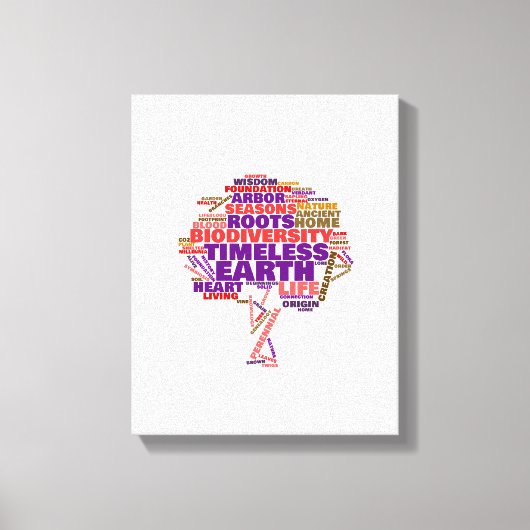 Toile Cloud de balise de l'arbre de vie inspirationnel (Recto)