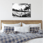 Toile Cloud Gate The Bean Chicago Vide et Blanc Lndscp (Insitu(Chambre))