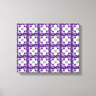 Toile Clover violet