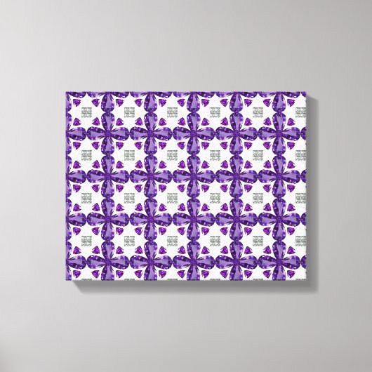 Toile Clover violet (Recto)