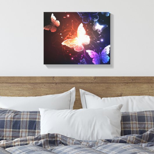 Toile Clowing Night Butterflies (Insitu(Chambre))