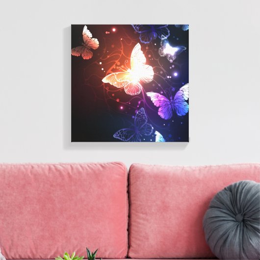 Toile Clowing Night Butterflies (Insitu(Salon))