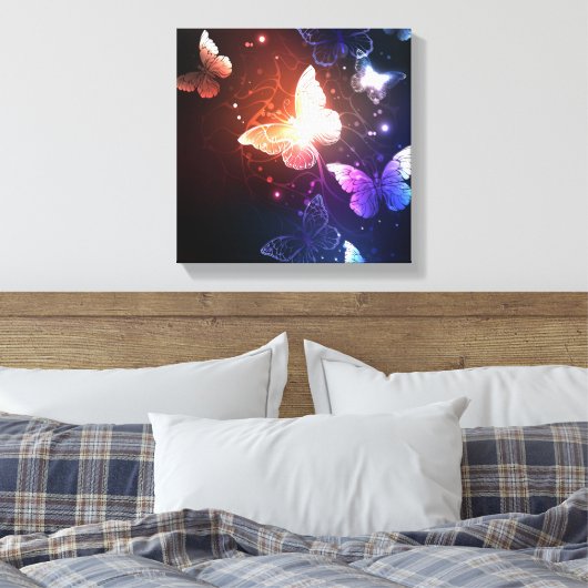Toile Clowing Night Butterflies (Insitu(Chambre))