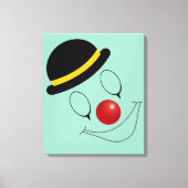 Toile Clown Amuseur Visage Heureux Abstrait (Recto)