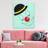 Toile Clown Amuseur Visage Heureux Abstrait (Insitu(Salon))