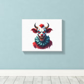 Toile Clown Cow of Terror (Insitu (Plancher de Bois))