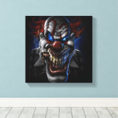 Toile Clown malin et cigar (Insitu (Plancher de Bois))