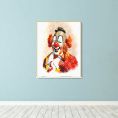 Toile clown peinture 2 (Insitu (Plancher de Bois))