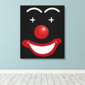 Toile Clown visage heureux abstrait (Insitu (Plancher de Bois))