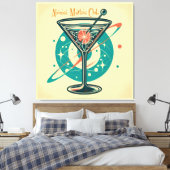 Toile Club Atomic Martini Espace Années 60 (Insitu(Chambre))