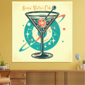 Toile Club Atomic Martini Espace Années 60 (Insitu(Salon))