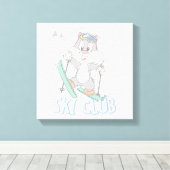 Toile Club de ski Baby SYLVESTER™ (Insitu (Plancher de Bois))