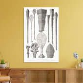 Toile Clubs polynésiens et insignes de rang (Insitu(Salon))