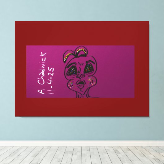 Toile Clueless Bunny Stretched Canvas (Insitu (Plancher de Bois))