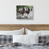 Toile Clydesdales Pulling Carriage (Insitu(Chambre))