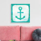 Toile Coastal | Aqua Anchor (Insitu(Salon))