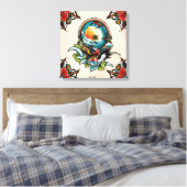 Toile Coastal Pelicans on Marina Pier Canvas Wall Art... (Insitu(Chambre))