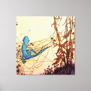 Toile "Cobwebs sont des hamacs de fées" par Marjorie Mil