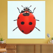 Toile Coccinelle Chanceuse (Insitu(Salon))