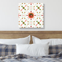 Coccinelle de Noël Rouge, Vert et Blanc