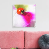 Toile Coccinelle sur le pétunia (Insitu(Salon))