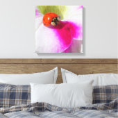 Toile Coccinelle sur le pétunia (Insitu(Chambre))