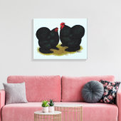 Toile Cochins Black Bantam Paire (Insitu(Salon))