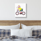Toile Cochon avec vélo et casque (Insitu(Chambre))